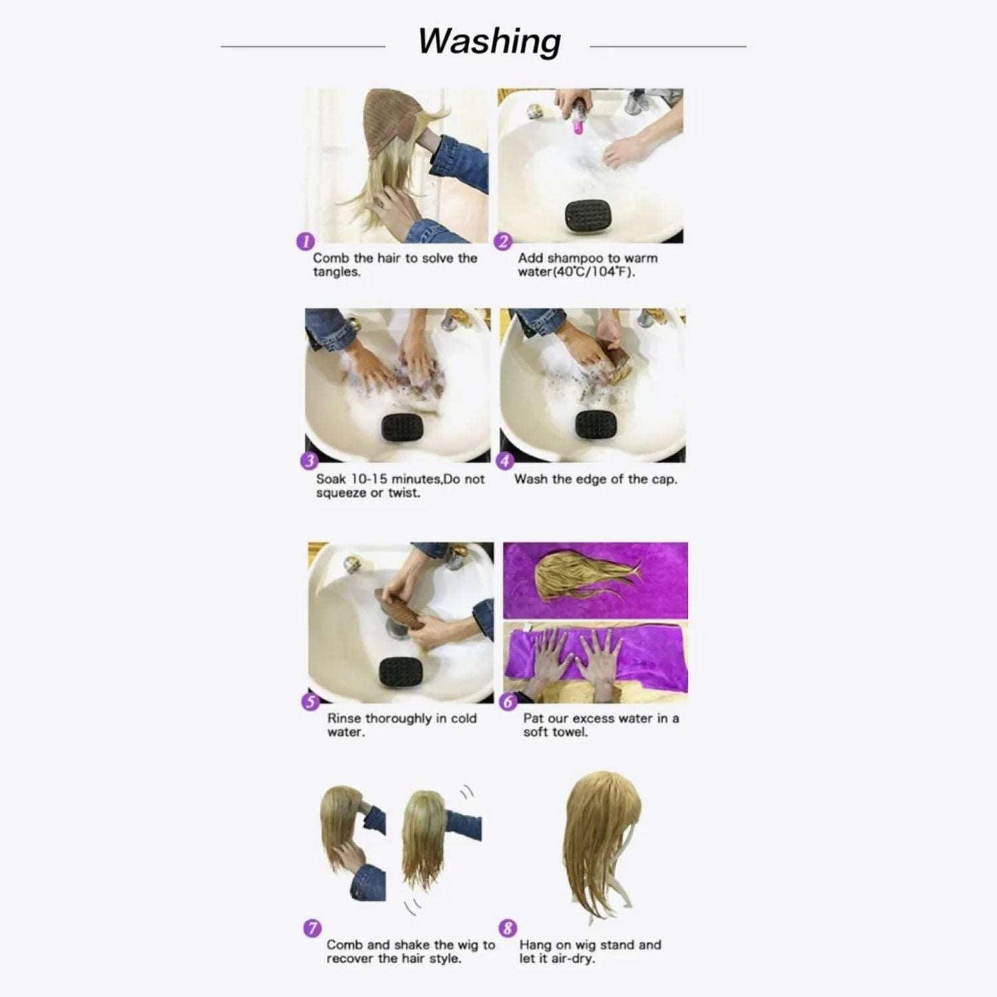 13*3" Lace Front Wigs Synthetic Mid-length Straight 12" 130% Density Carauana Store