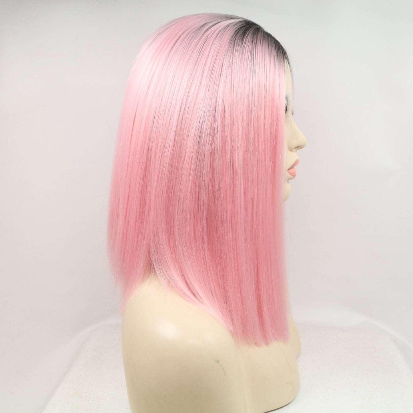 13*3" Lace Front Wigs Synthetic Mid-length Straight 12" 130% Density Carauana Store