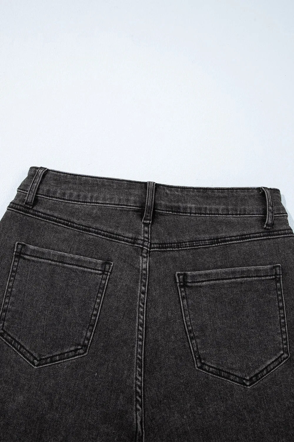 Raw Hem High Waist Denim Shorts Carauana Store