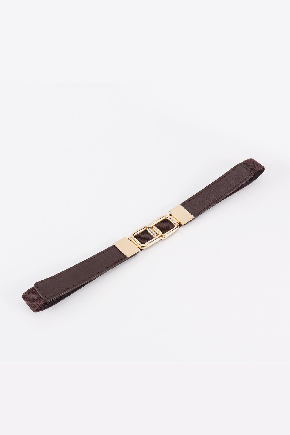 Geometric Double Buckle Elastic Belt Carauana Store