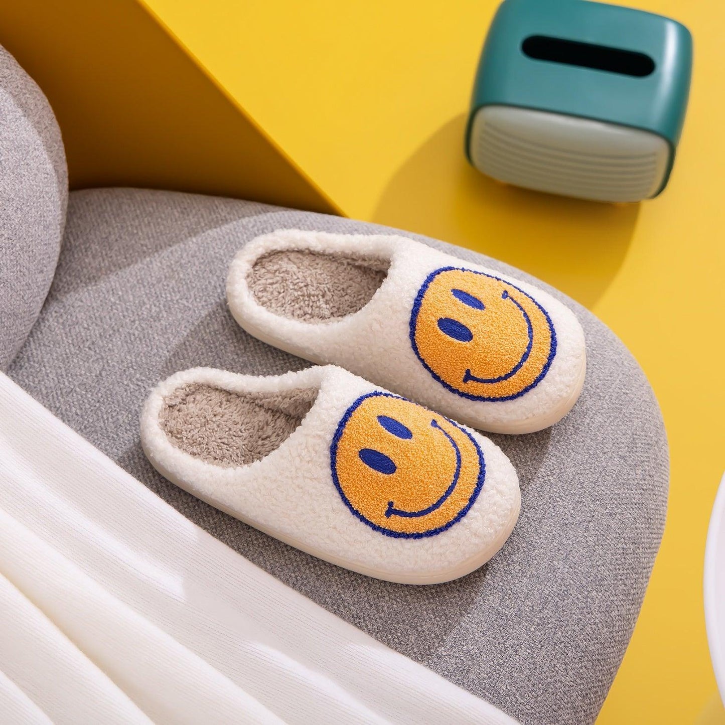 Melody Smiley Face Slippers Carauana Store