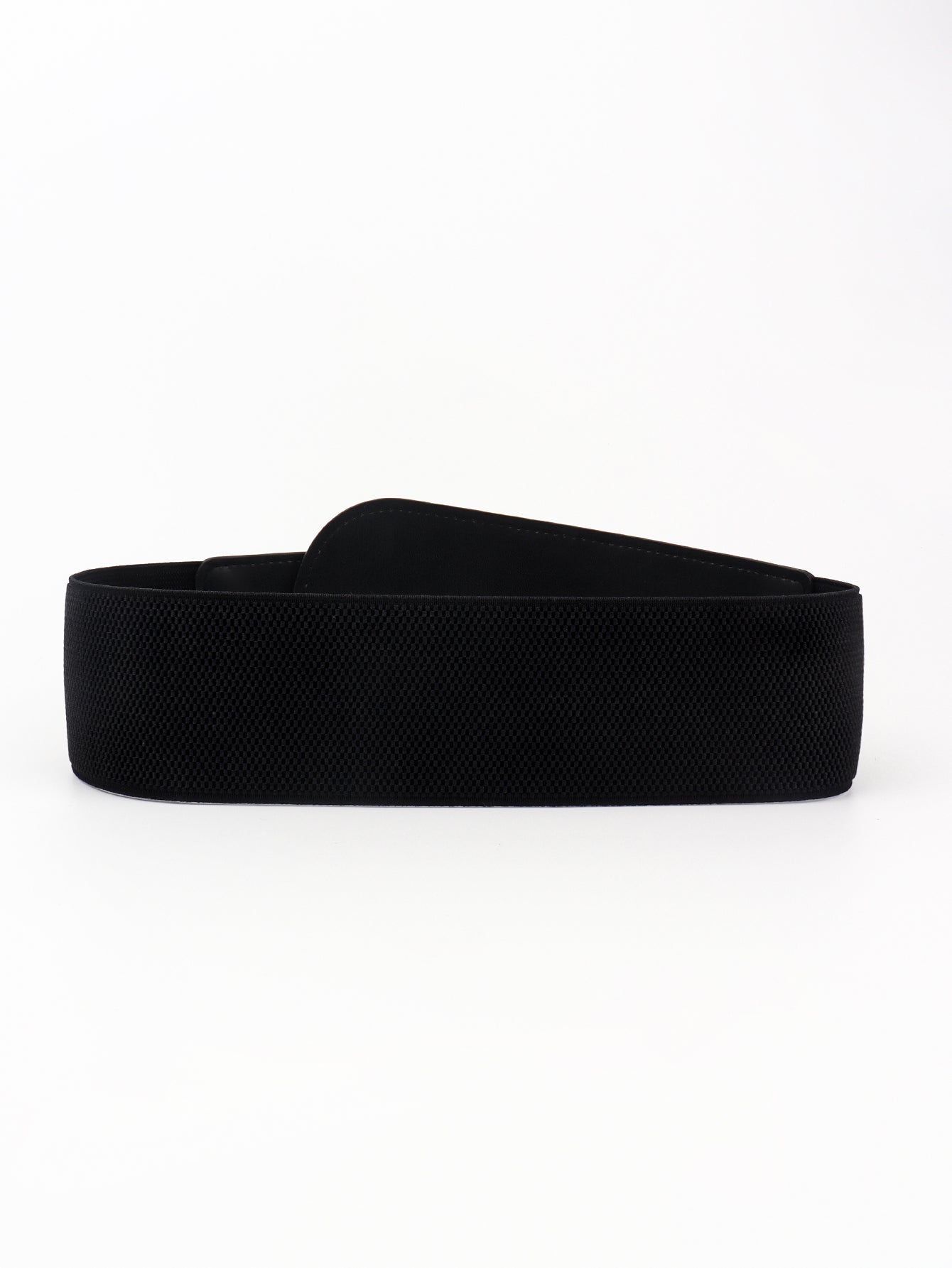 PU Elastic Wide Belt with Alloy Buckle Carauana Store