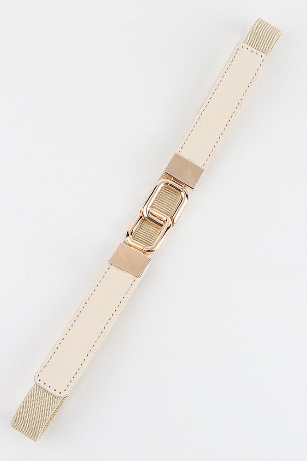 Geometric Double Buckle Elastic Belt Carauana Store