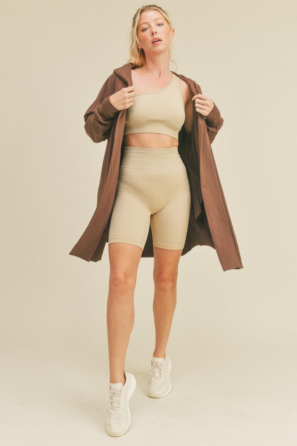 Kimberly C Open Front Longline Hooded Cardigan Carauana Store