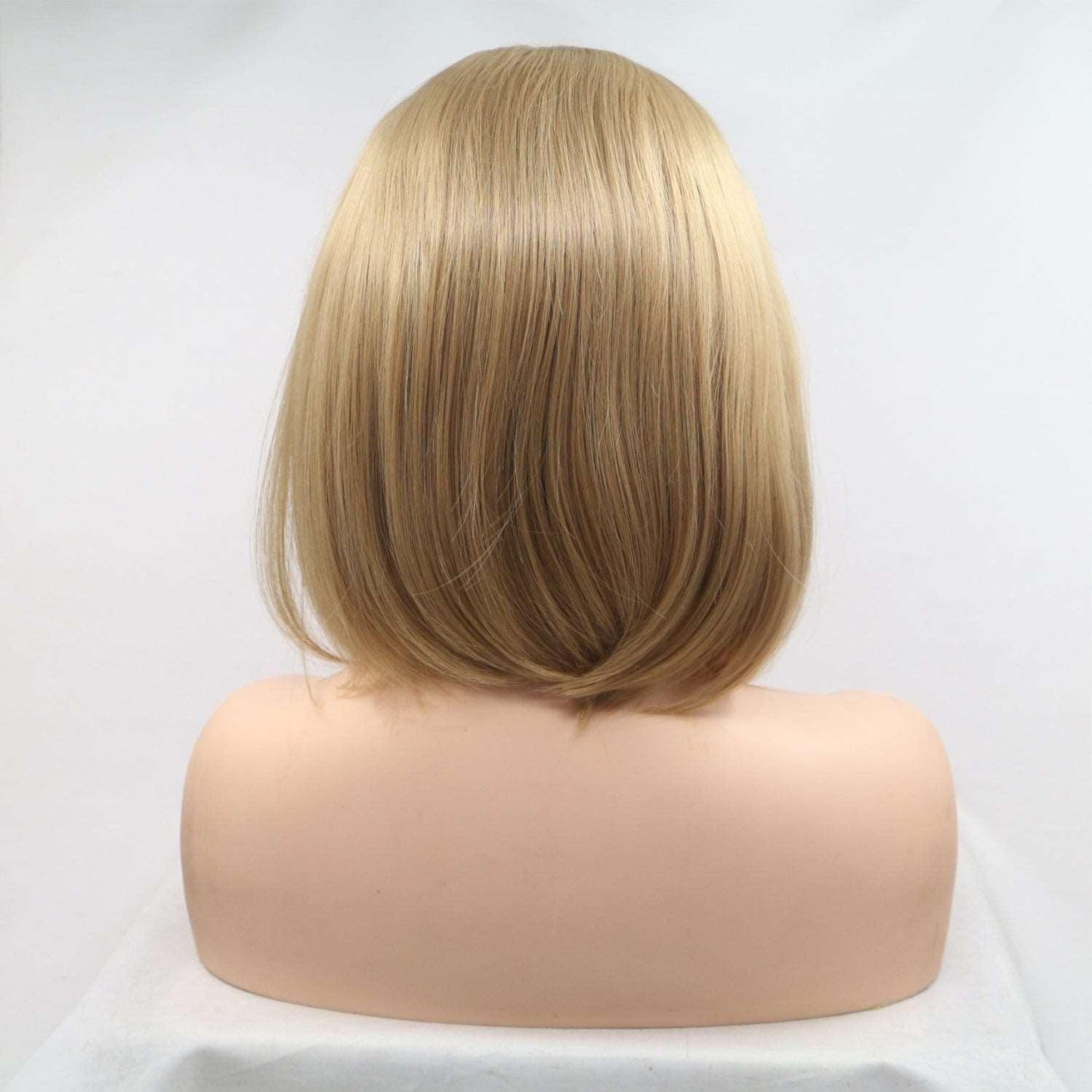 13*3" Lace Front Wigs Synthetic Mid-length Straight 12" 130% Density Carauana Store