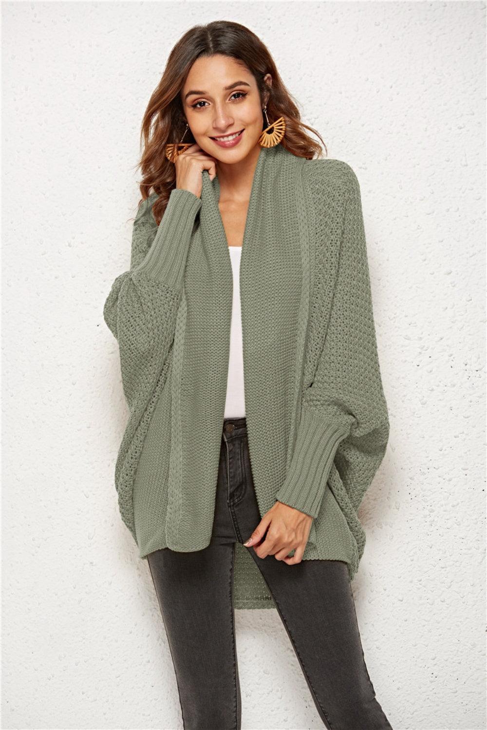 Angel Wings Open Front Batwing Sleeve Cardigan Carauana Store