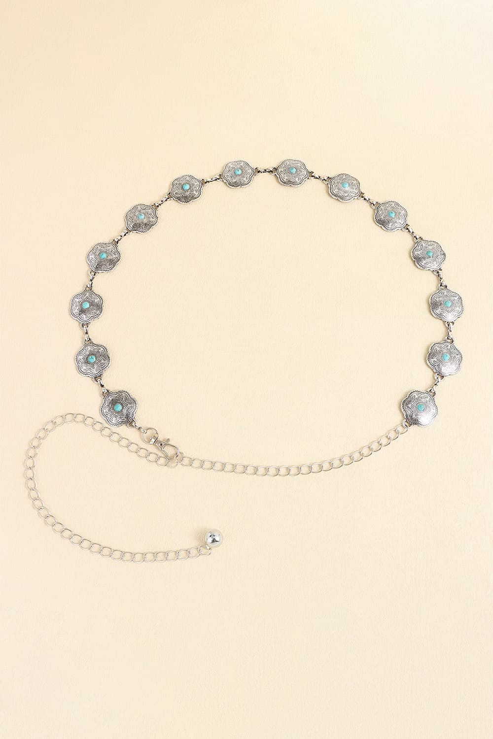 Vintage Turquoise Alloy Belt Carauana Store