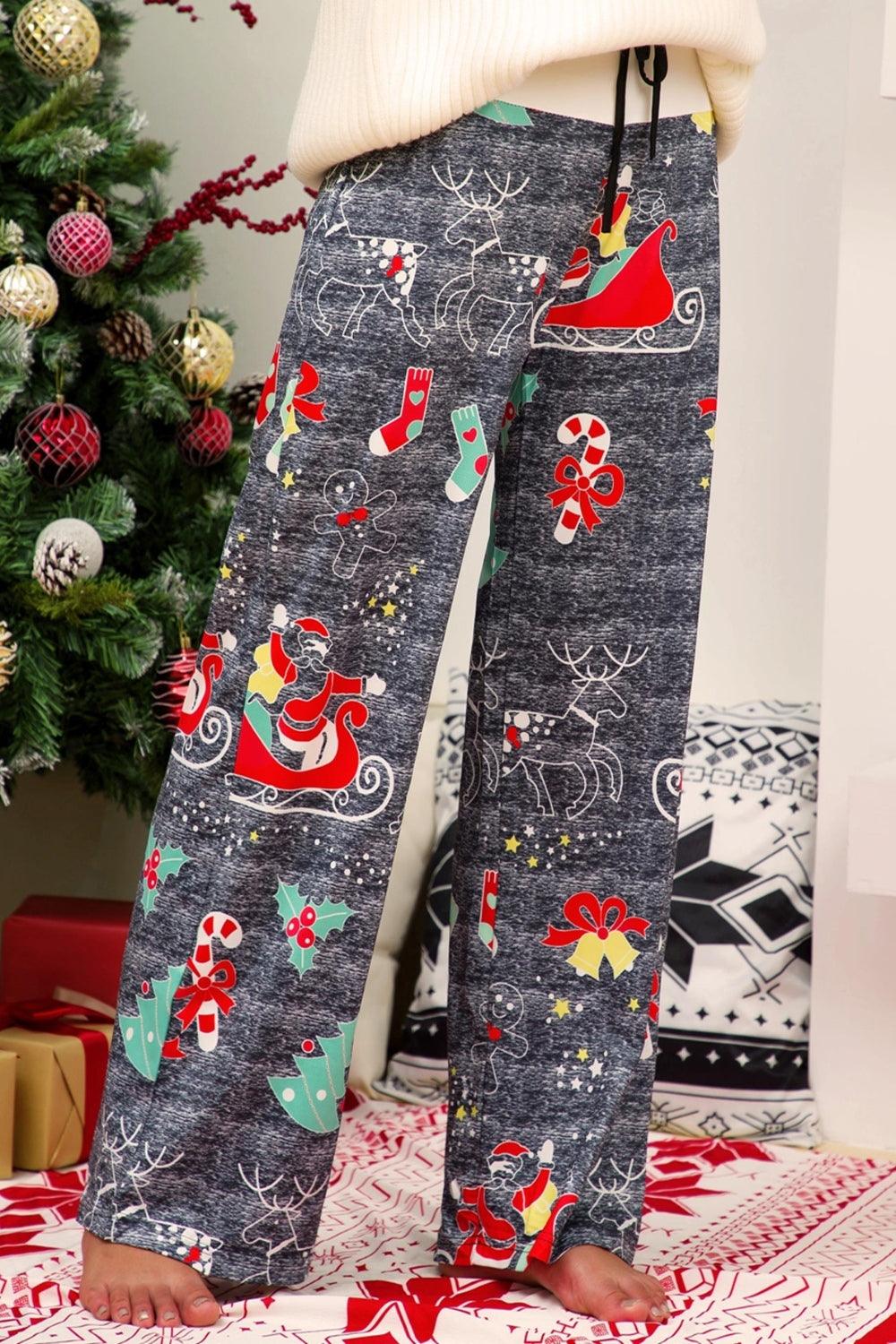 Christmas Straight Leg Pants Carauana Store