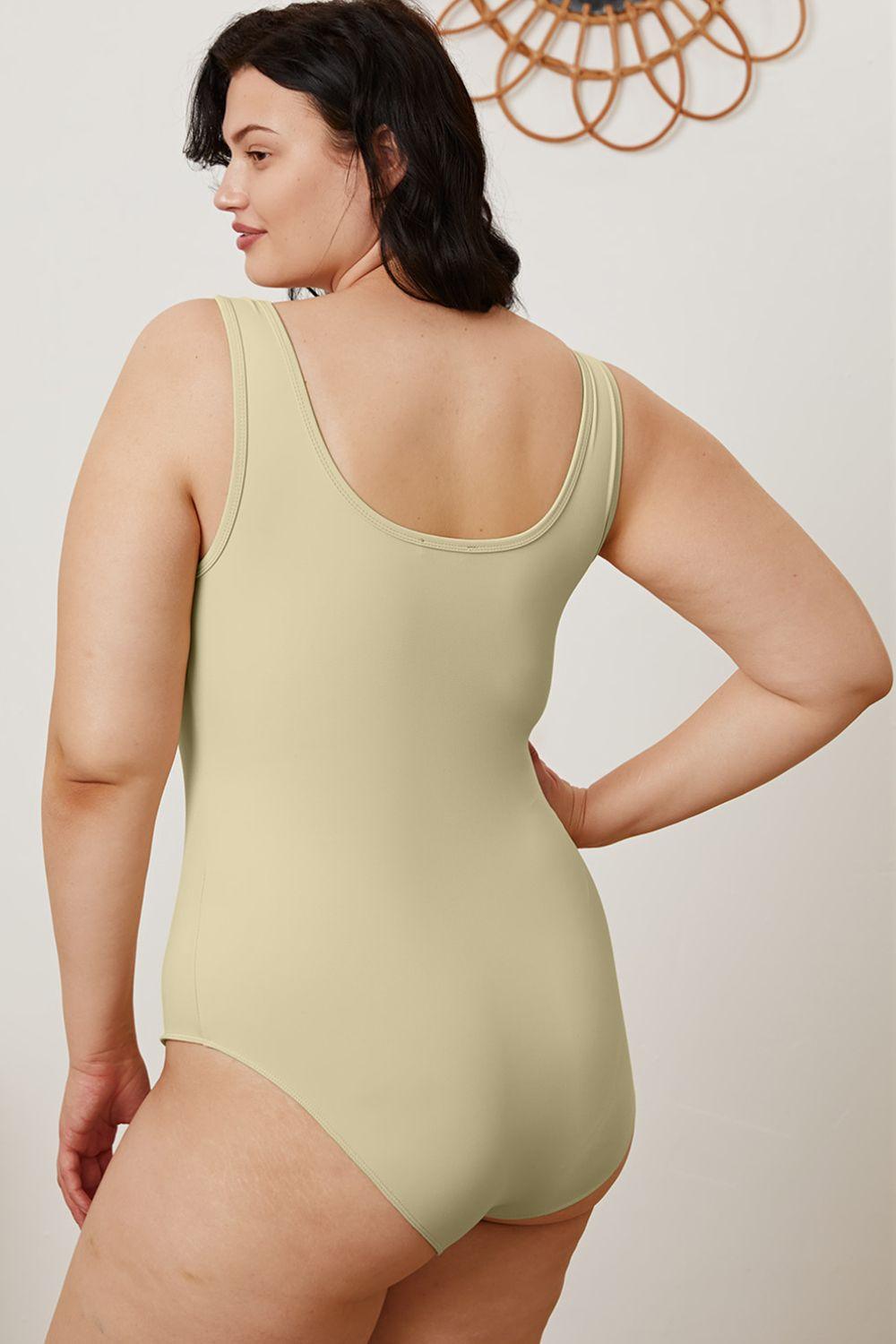 Basic Bae Full Size Square Neck Sleeveless Bodysuit Carauana Store