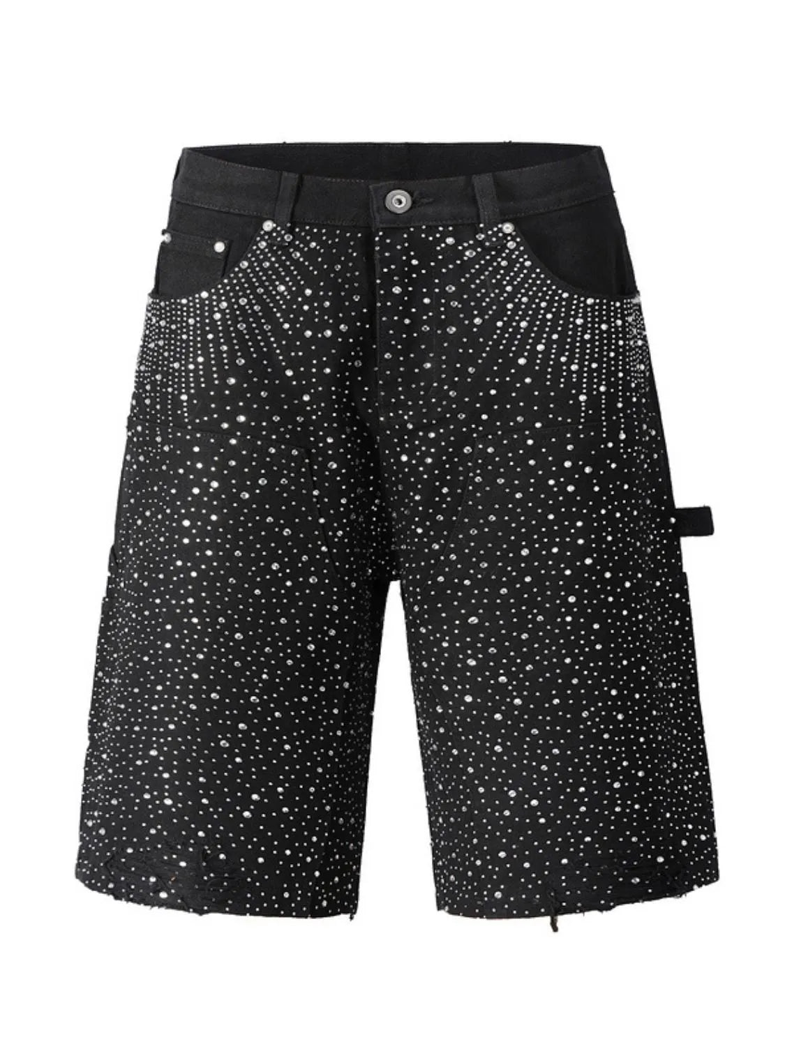 Men's Rhinestone Shorts with Pockets Carauana Store
