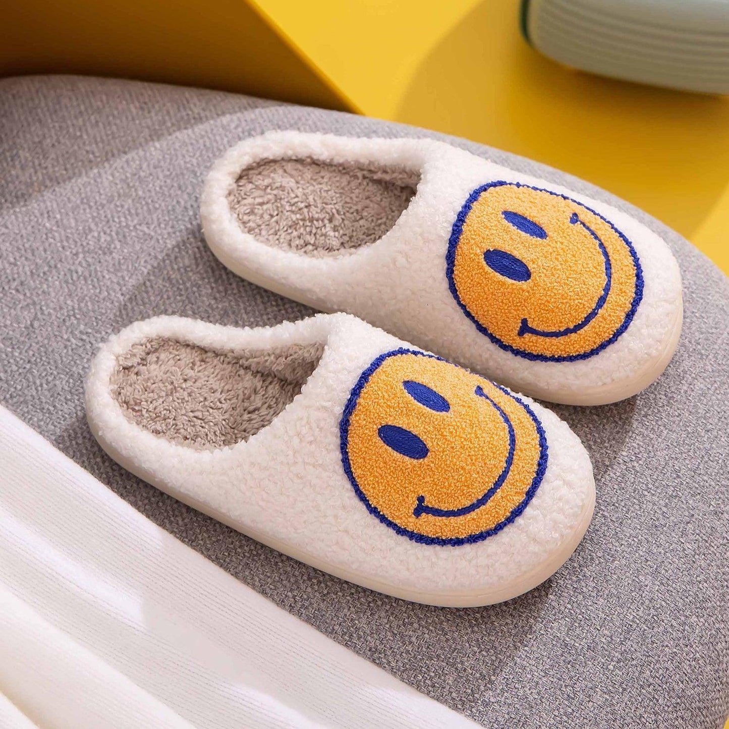 Melody Smiley Face Slippers Carauana Store
