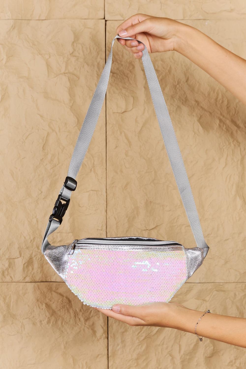 Fame Festival Baby Sequin Front Single Zipper Fanny Pack Carauana Store