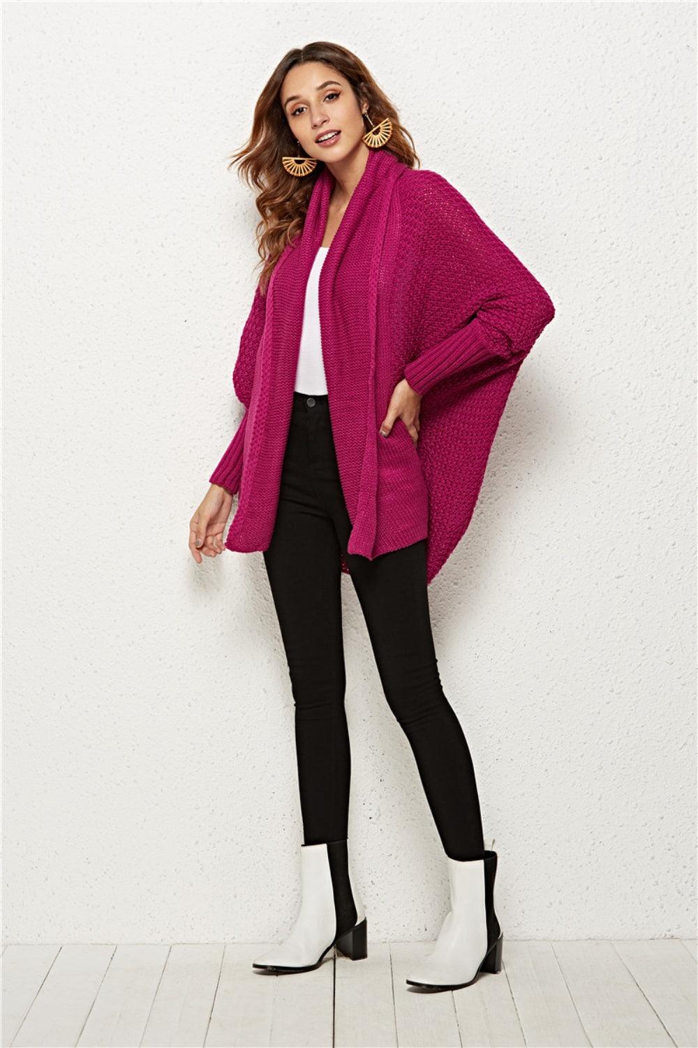 Angel Wings Open Front Batwing Sleeve Cardigan Carauana Store