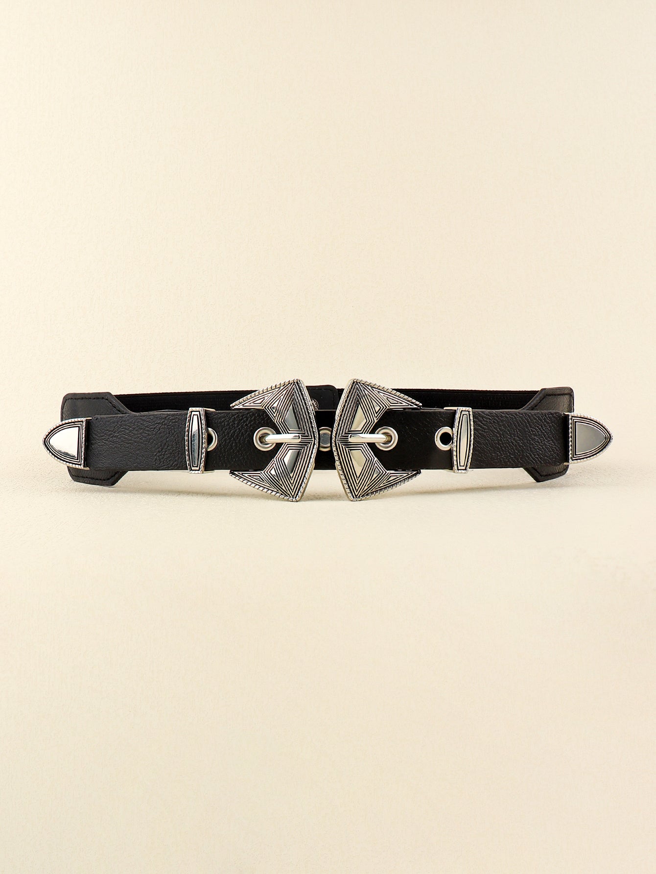 Double Buckle PU Leather Belt Carauana Store