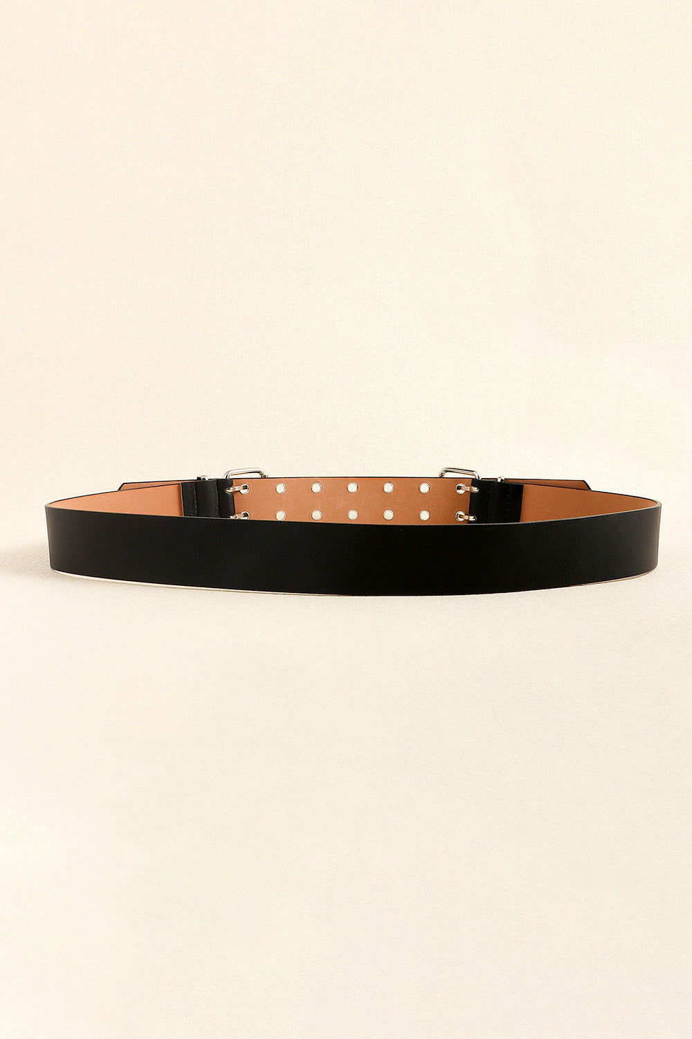 PU Leather Two Row Eyelet Belt Carauana Store