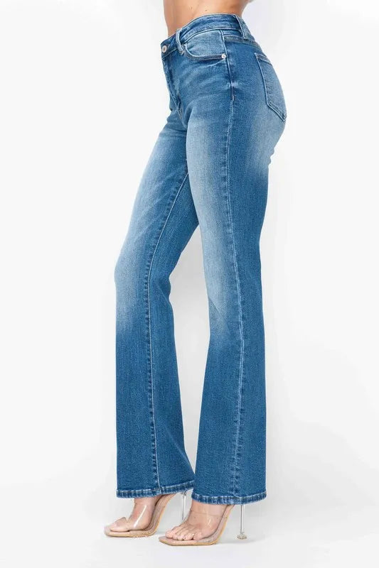 bytos Full Size Distressed High Rise Jeans with Pockets Carauana Store