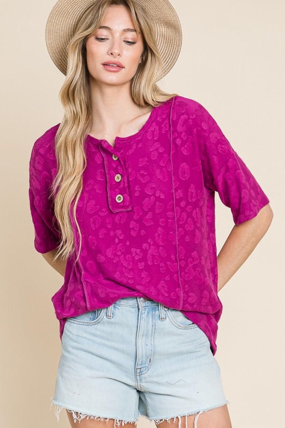 BOMBOM At The Fair Animal Textured Top Carauana Store