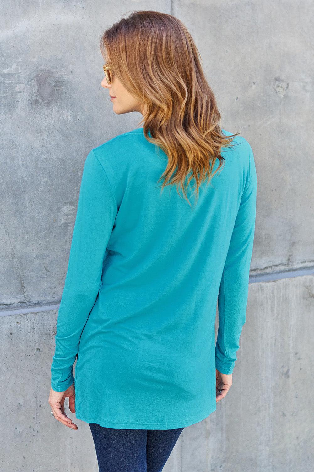Basic Bae Full Size Round Neck Long Sleeve Top Carauana Store
