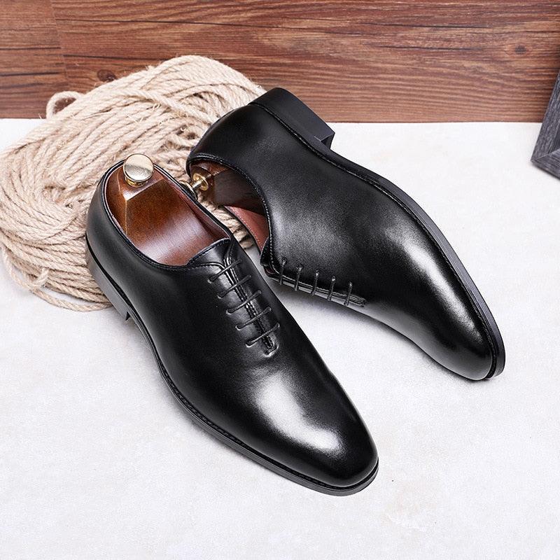 DESAI Men Business Dress Soft Genuine Leather Fashion Mens Comfortable Oxford Shoes Carauana Store