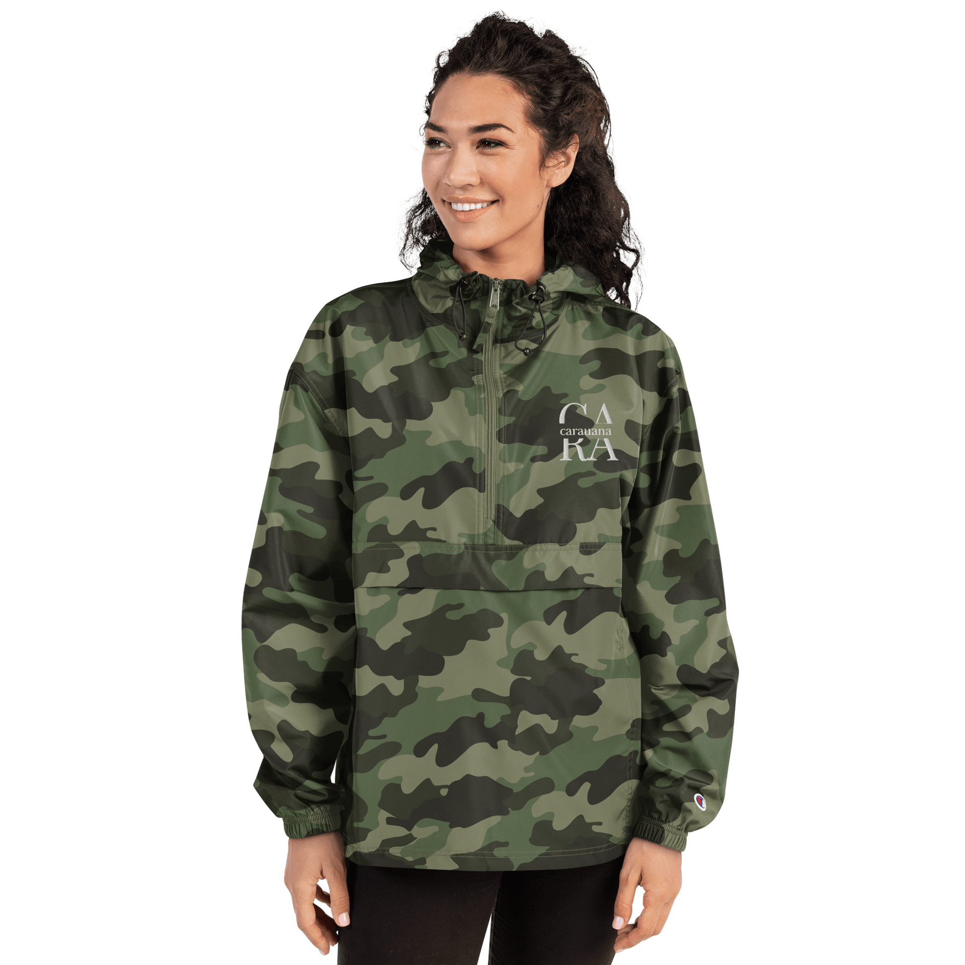 Embroidered Champion Packable Jacket Carauana Store