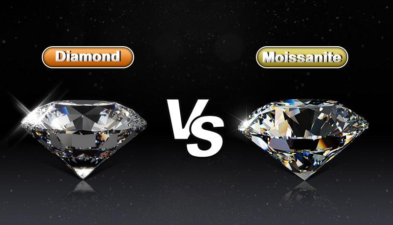 Sparkling Moissanite Tennis Chain Necklace 100% 925 Sterling Pass Diamond Test with Certificate GDTC Carauana Store