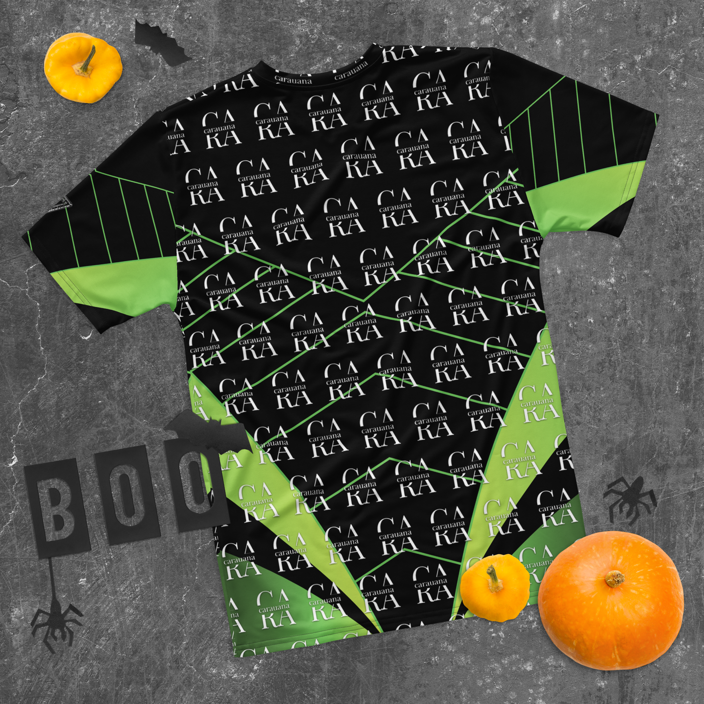 CaRaUaNa Men's t-shirt black Green Carauana Store