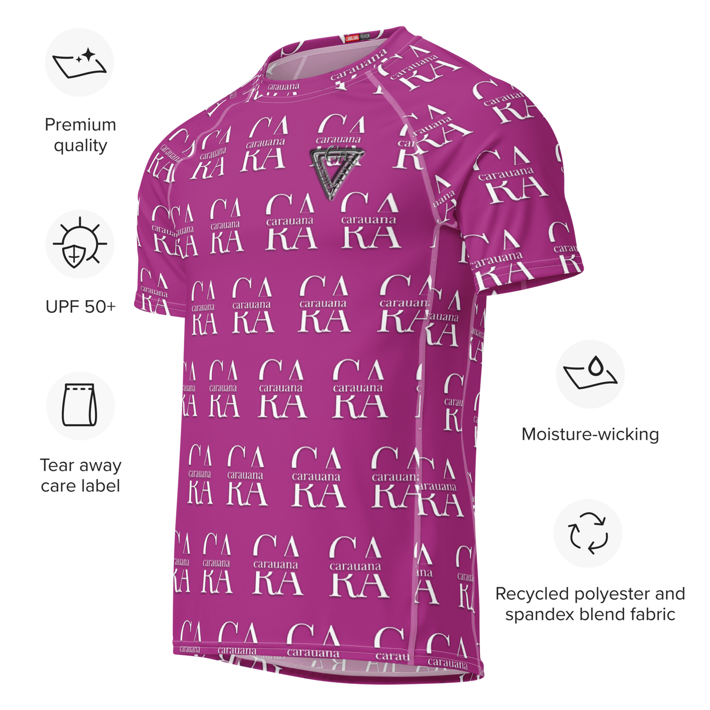 Original CaRaUaNa Rash Guard - Red Violet Carauana Store