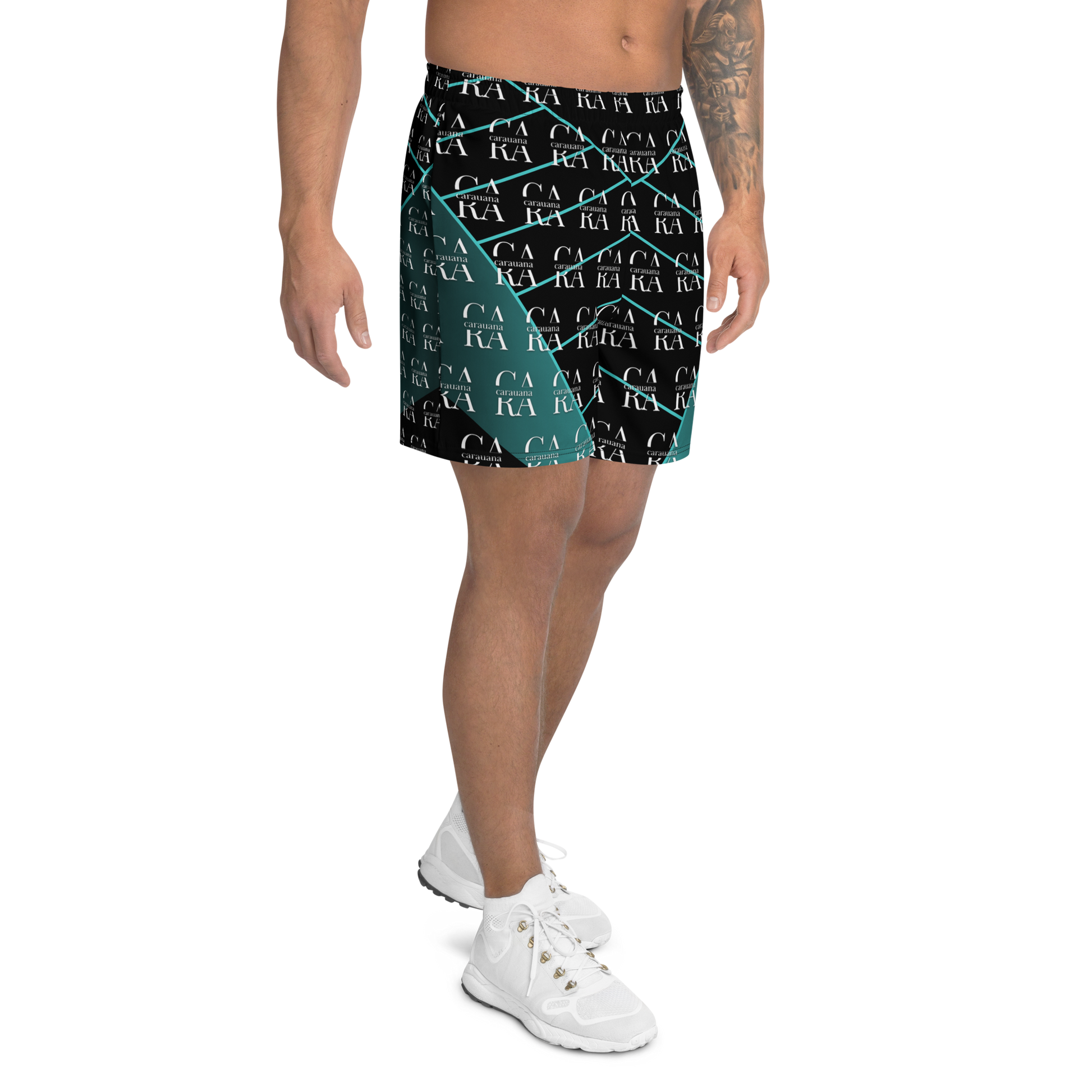 CaRaUaNa Athletic Shorts Unisex Green Famous Carauana Store