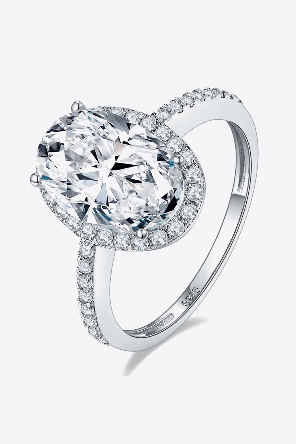 4.5 Carat Moissanite Halo Ring Carauana Store