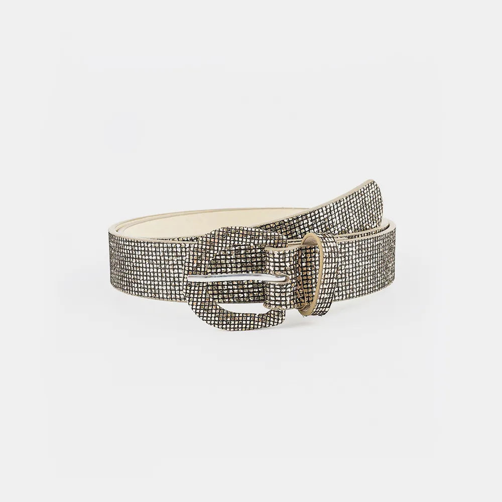 Sequin PU Leather Belt Carauana Store