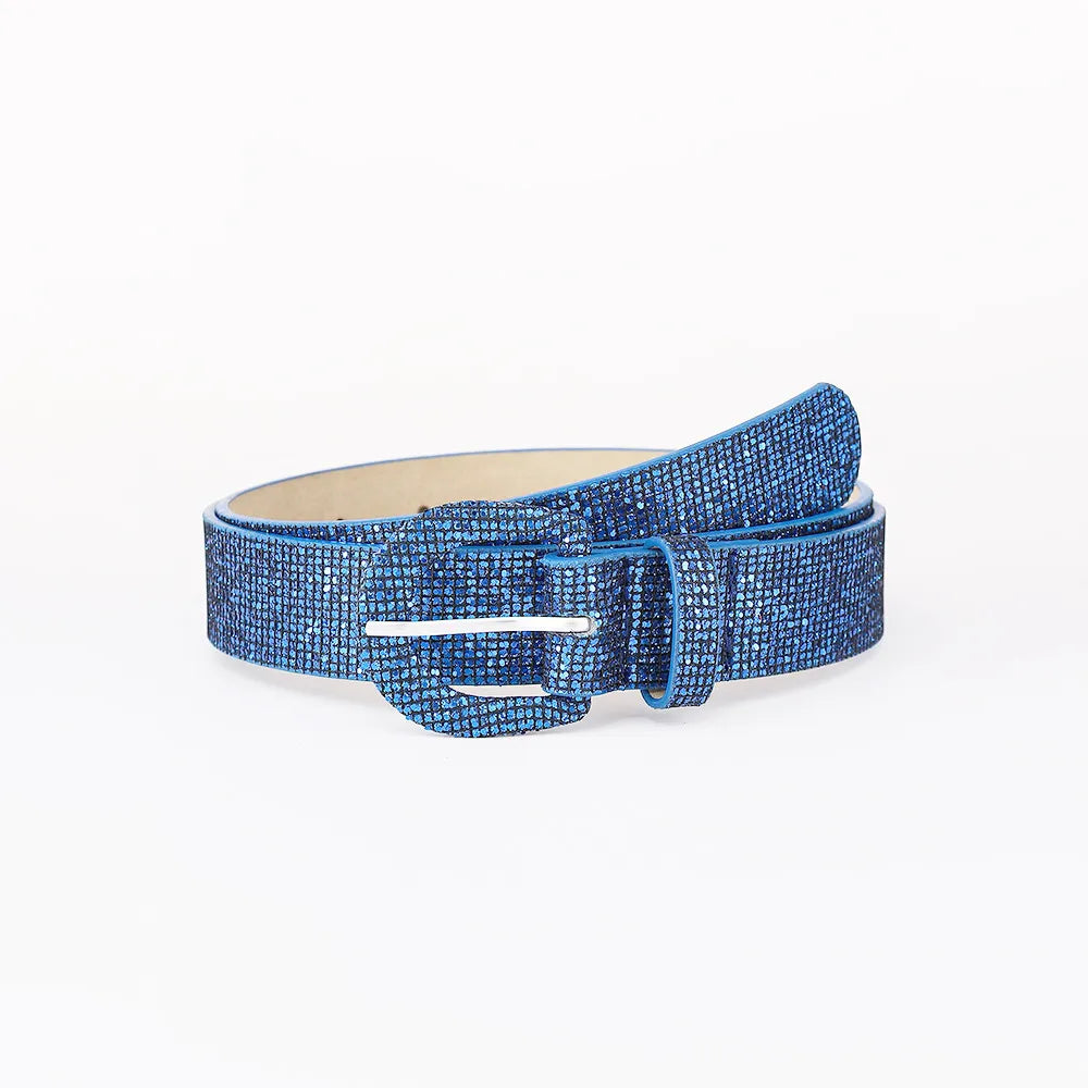 Sequin PU Leather Belt Carauana Store