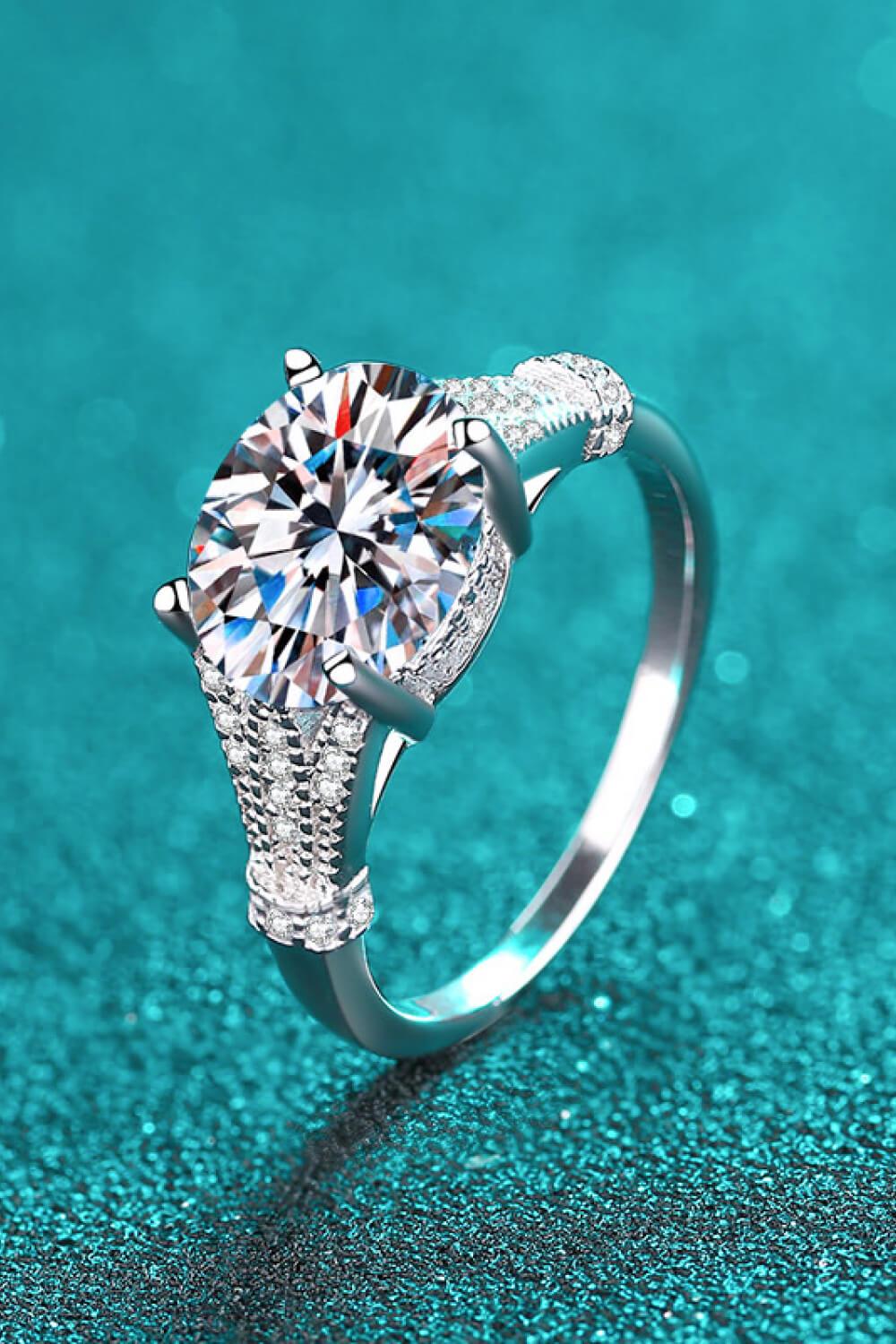 Unpredictable Day 3 Carat Moissanite Ring Carauana Store