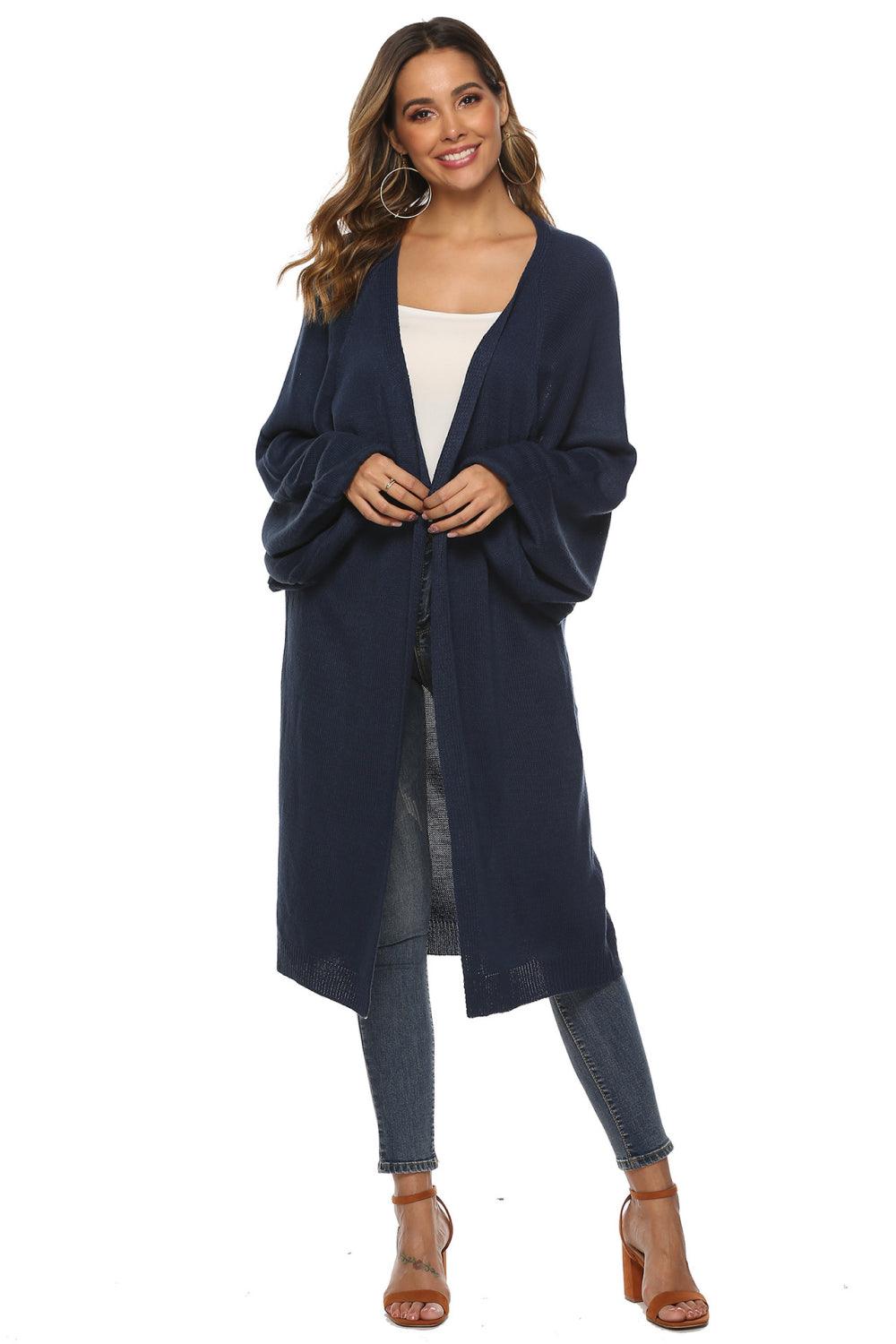 Long Sleeve Open Front Cardigan Carauana Store