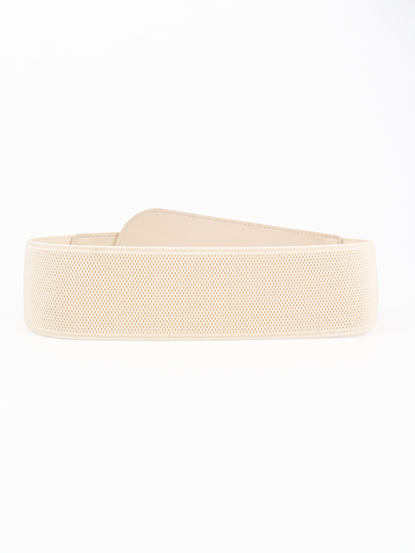 PU Elastic Wide Belt with Alloy Buckle Carauana Store