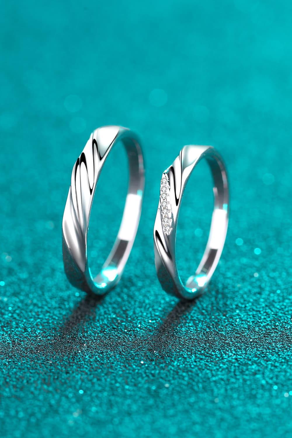 Minimalist 925 Sterling Silver Rhodium-Plated Ring Carauana Store