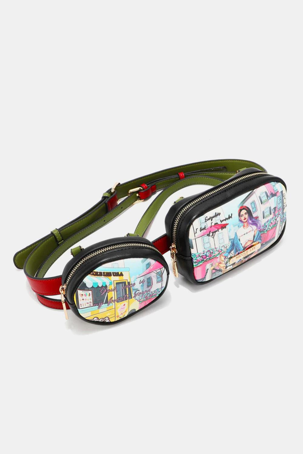 Nicole Lee USA Double Pouch Fanny Pack Carauana Store