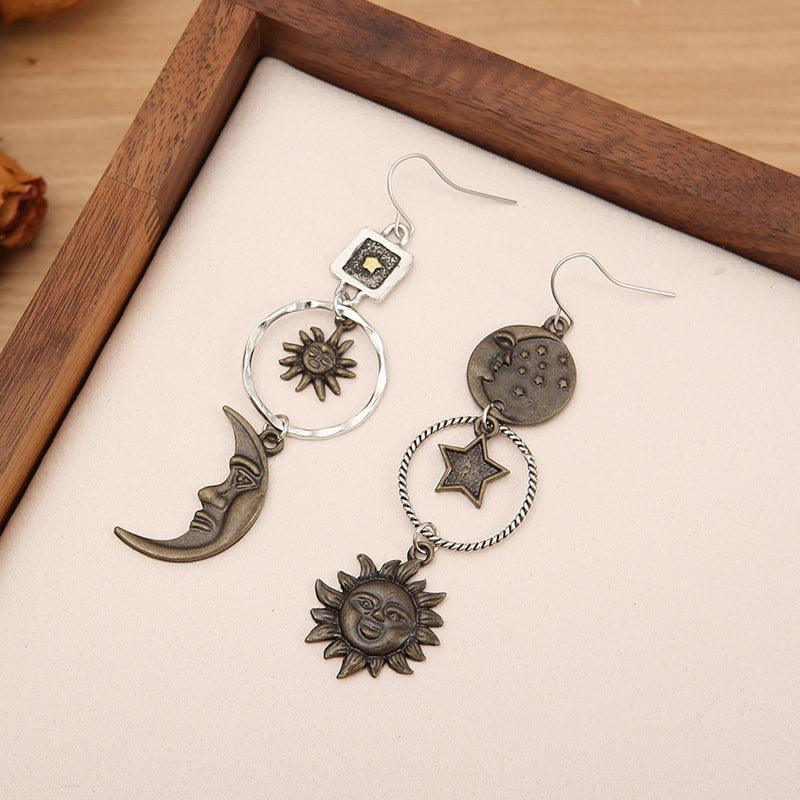 Star, Sun, and Moon Earrings Carauana Store