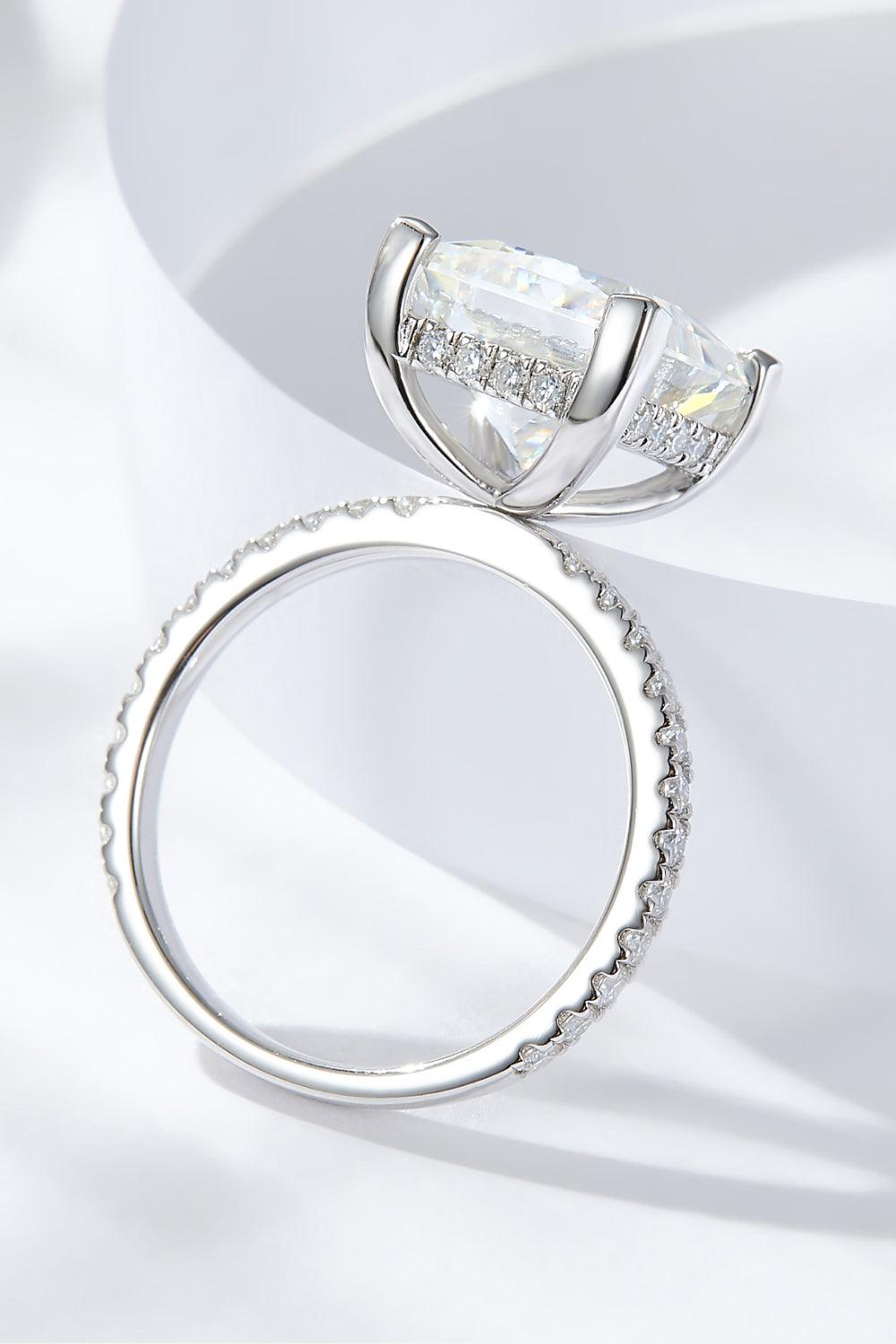 5.52 Carat Moissanite Side Stone Ring Carauana Store