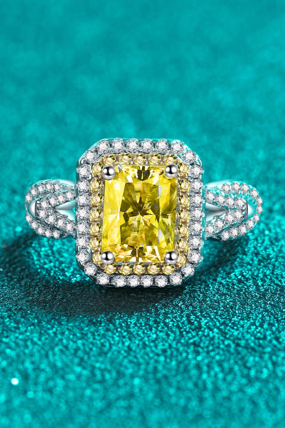 Can't Stop Your Shine 2 Carat Moissanite Ring Carauana Store