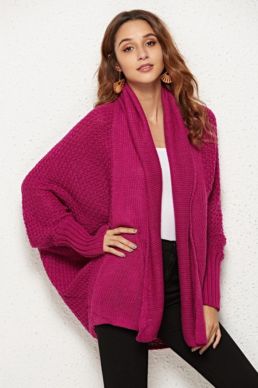 Angel Wings Open Front Batwing Sleeve Cardigan Carauana Store