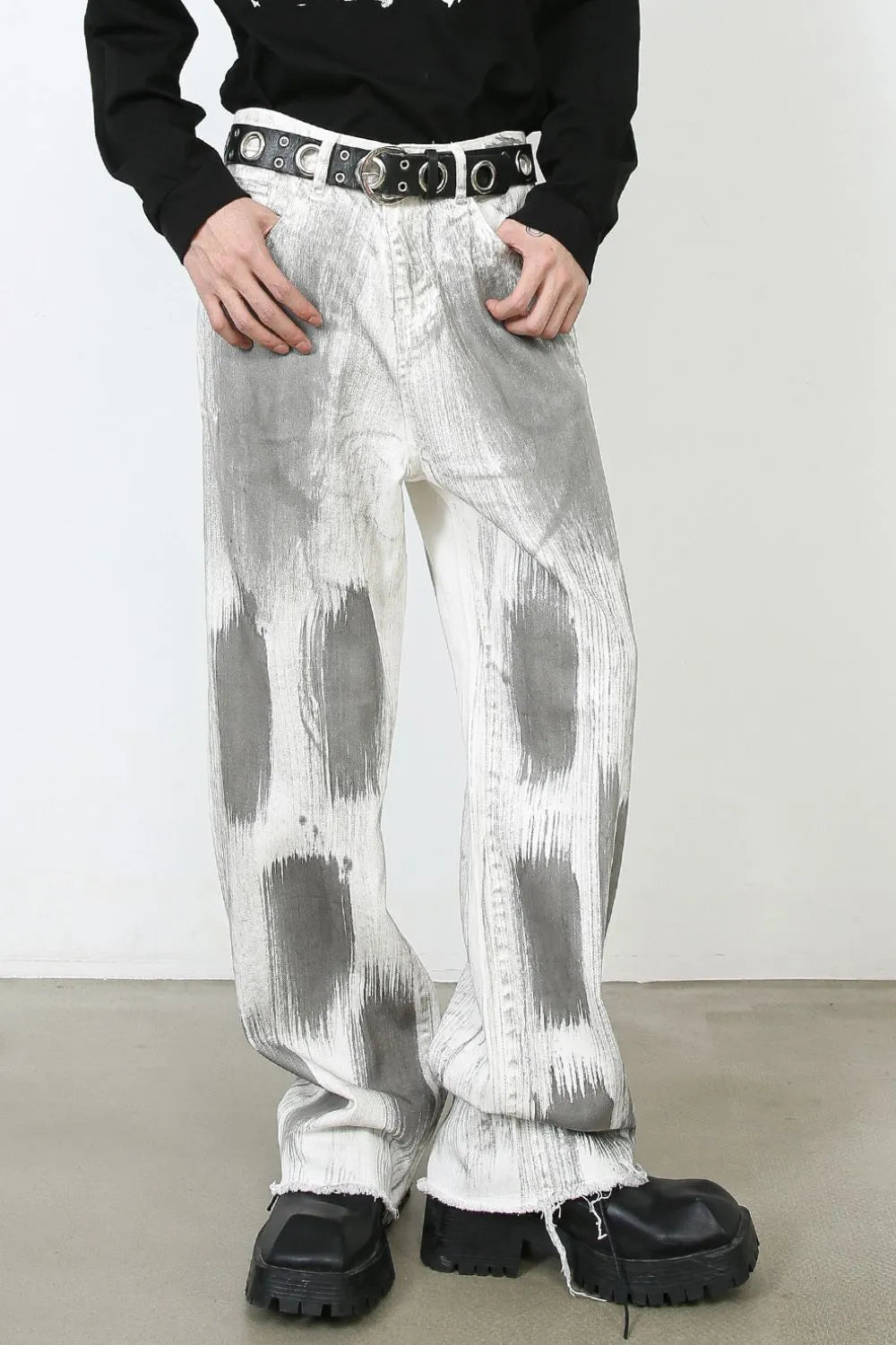 Men's Contrast Loose Jeans Carauana Store