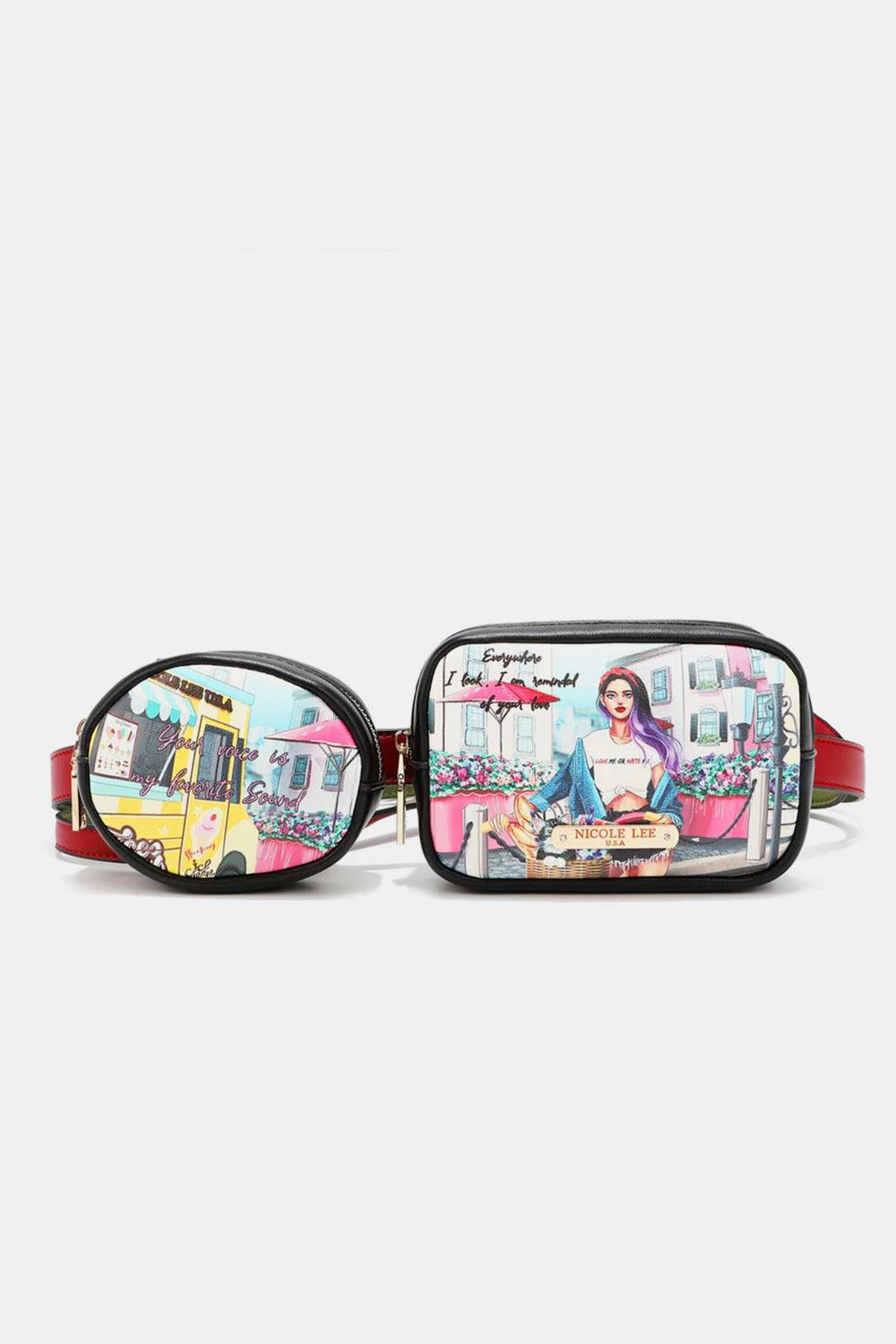 Nicole Lee USA Double Pouch Fanny Pack Carauana Store