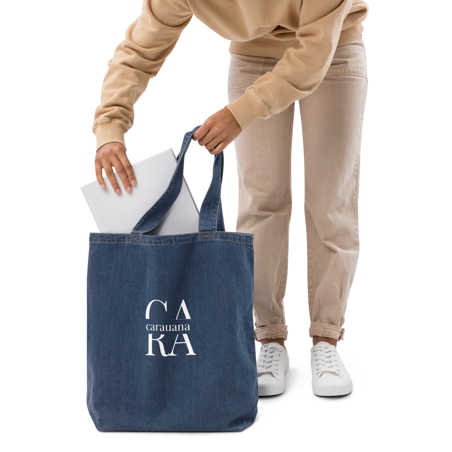 CARAUANA denim tote bag Carauana Store