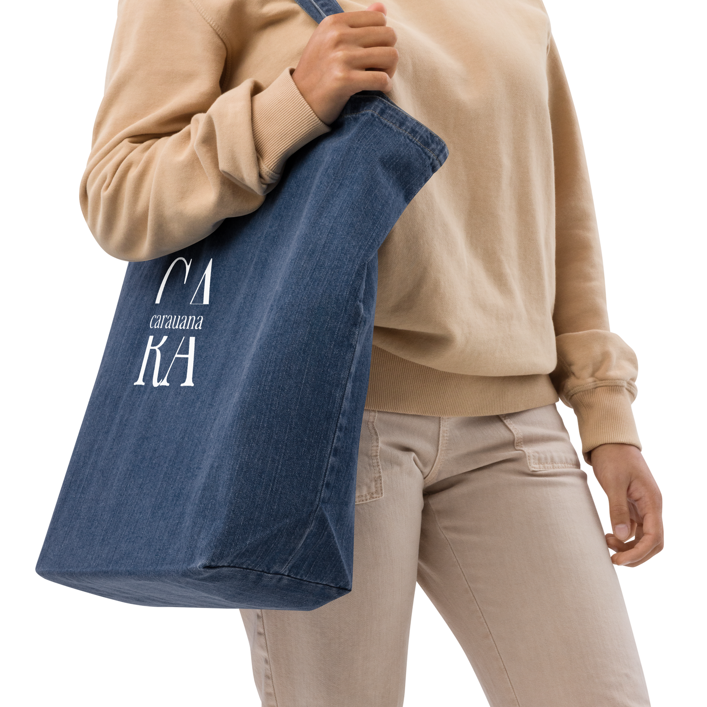 CARAUANA denim tote bag Carauana Store