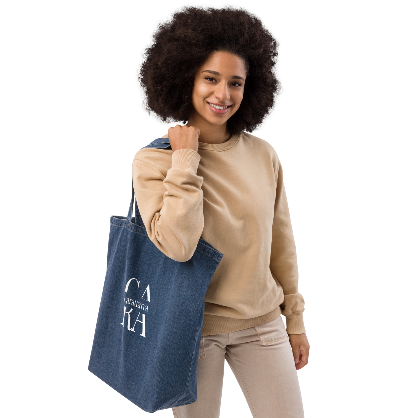 CARAUANA denim tote bag Carauana Store