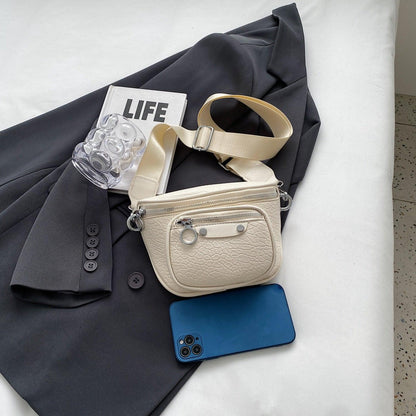 Texture PU Leather Crossbody Bag Carauana Store