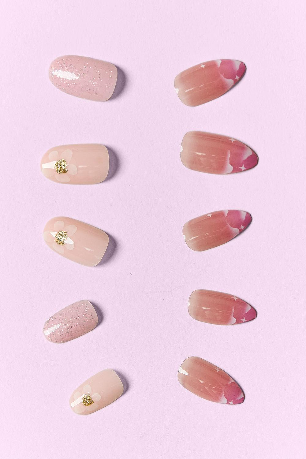 SO PINK BEAUTY Press On Nails 2 Packs Carauana Store