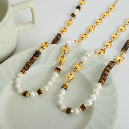 18K Gold-Plated Titanium Steel Necklace Carauana Store
