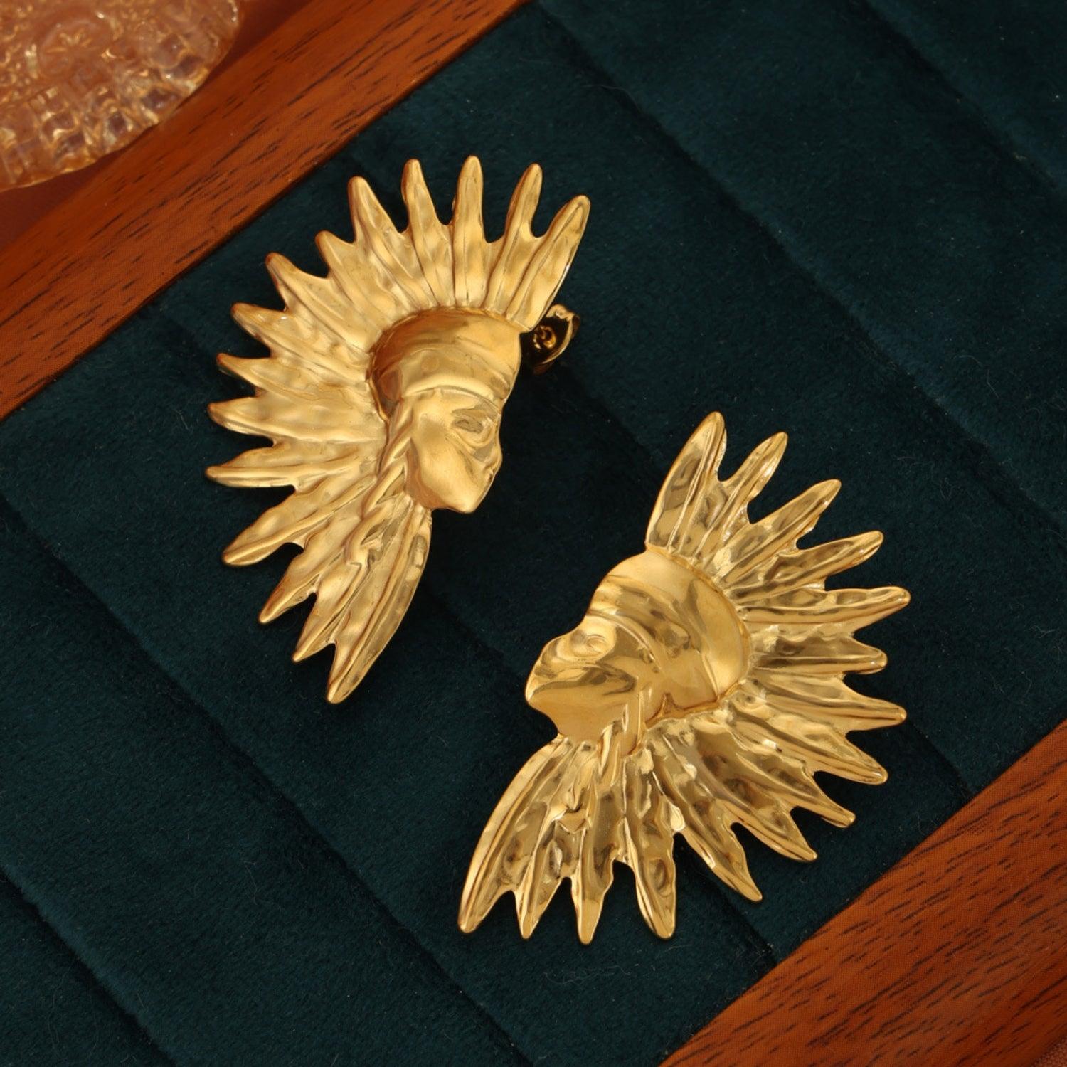 Titanium Steel Gold-Plated Earrings Carauana Store
