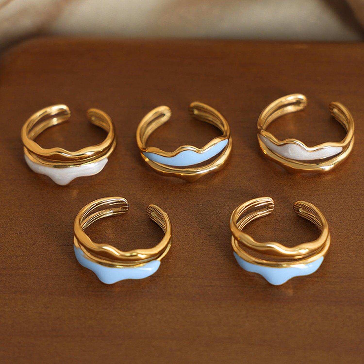 18K Gold-Plated Open Ring Carauana Store
